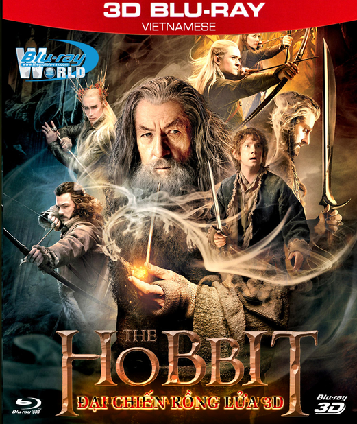 Z078. The Hobbit The Desolation of Smaug 2013 - HOBBIT 2 ĐẠI CHIẾN RỒNG LỬA (DTS-HD MA 7.1) 3D 50G 2DISC